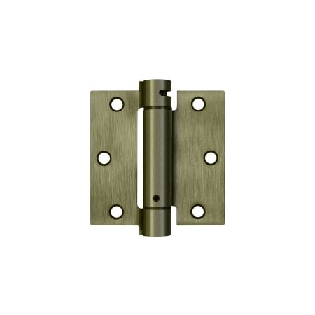 Deltana DSH35U5 Spring Hinge Antique Brass, 10PK DSH35U5-XCP10
